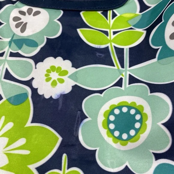Thirty‎ One Thermal Tote Floral Lunch picnic Bag Cooler Blue/Green Sz.15x21x10" - Picture 5 of 11